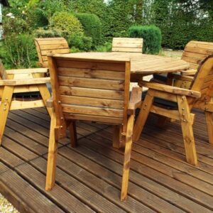 SPIDDAL 6 SEATER ROUND TABLE SET