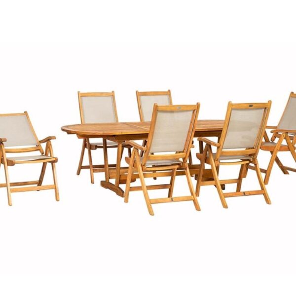 EDINBURGH 6 SEATER RECLINER DINING SET