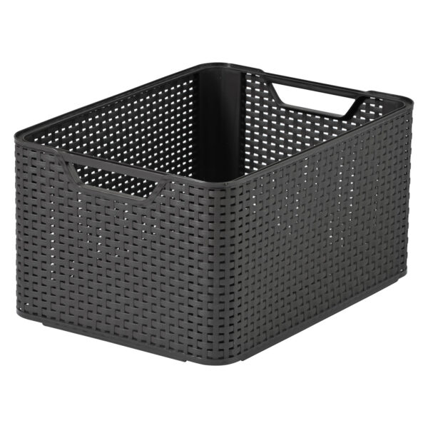 CURVER STORAGE RATTAN BOX LARGE BROWN