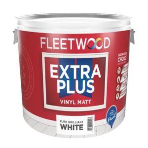 FLEETWOOD EXTRA PLUS VINYL MATT BRILLIANT WHITE 10LTR
