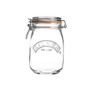 KILNER ROUND CLIP TOP JAR 1LTR
