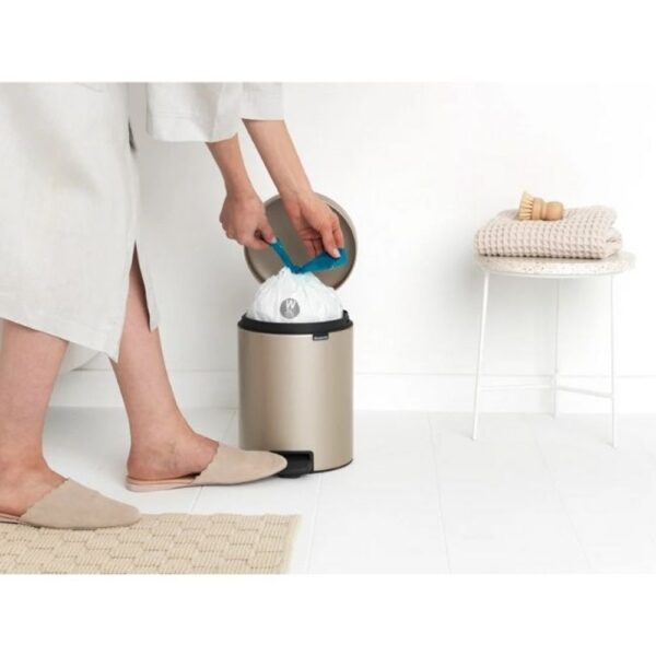 BRABANTIA PEDAL BIN NEWLCON 5 LTR CHAMPAGNE - Image 2