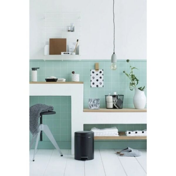 BRABANTIA PEDAL BIN NEWLCON 5 LTR MATT BLACK - Image 2