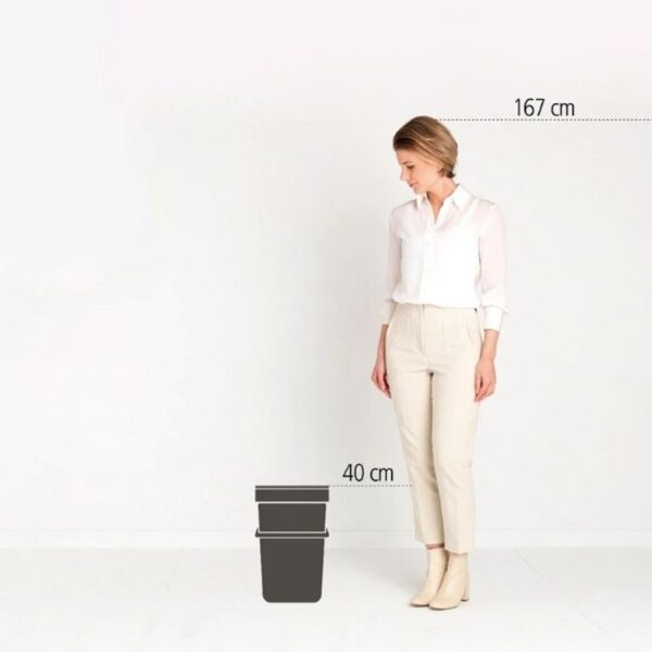 BRABANTIA SORT & GO WASTE BIN 16 LTR FIR GREEN - Image 2