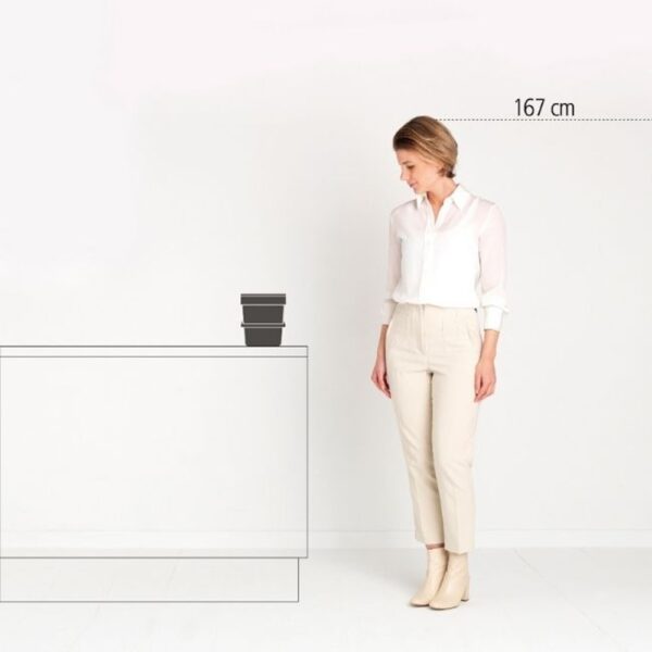 BRABANTIA SORT & GO WASTE BIN 6 LTR FIR GREEN - Image 2