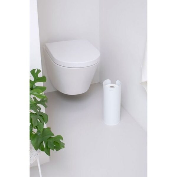 BRABANTIA TOILET ROLL DISPENSER WHITE - Image 2
