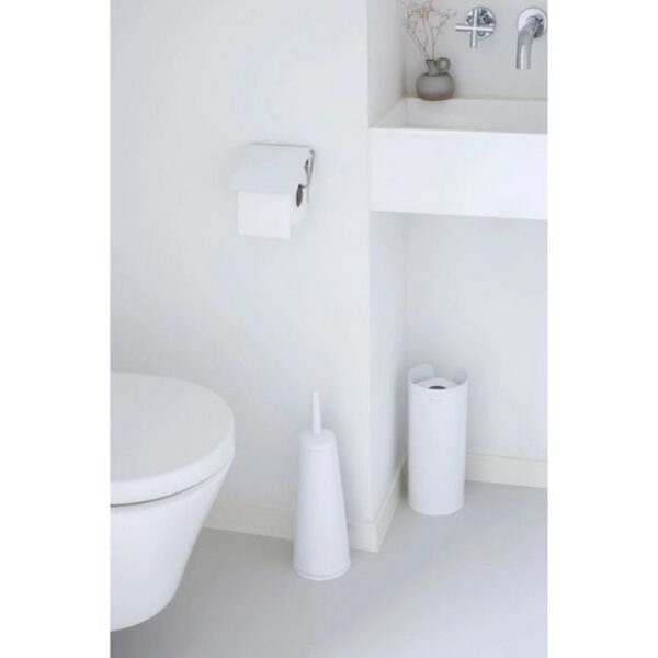 BRABANTIA TOILET ROLL HOLDER WHITE - Image 2