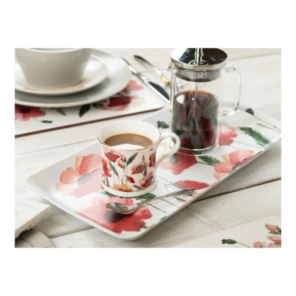 WATERCOLOUR POPPY SMALL TRAY - Image 2