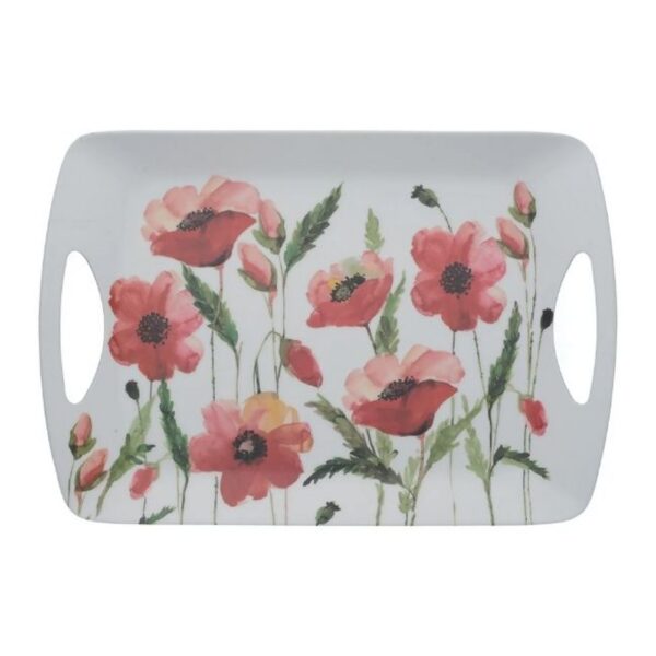 WATERCOLOUR POPPY LARGE TRAY