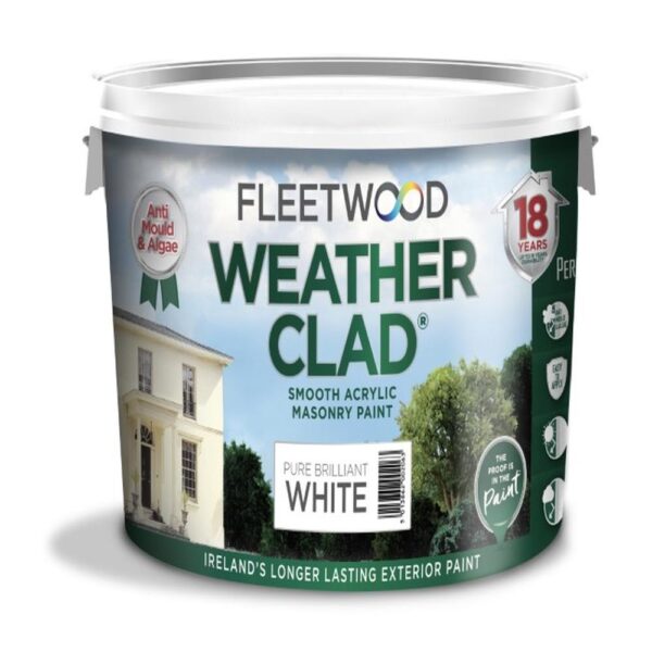 FLEETWOOD WEATHER CLAD BRILLIANT WHITE 10LTR