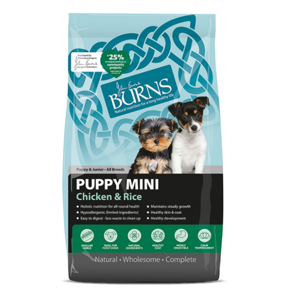 BURNS PUPPY MINI CHICKEN & RICE 2KG