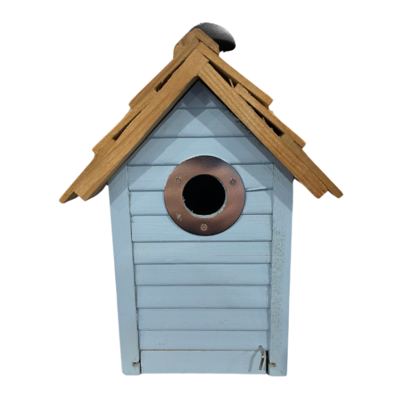 GARDEN MAN BEACH HUT NEST BOX – BLUE