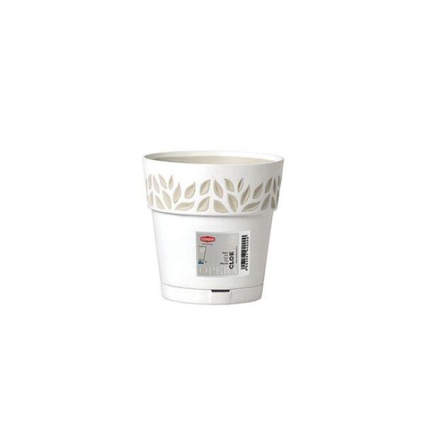 OPERA FLOWER POT WHITE 15CM