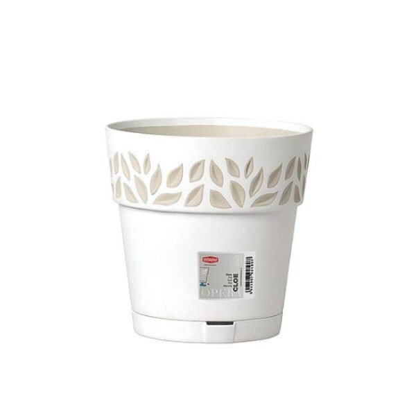 OPERA FLOWER POT WHITE 25CM
