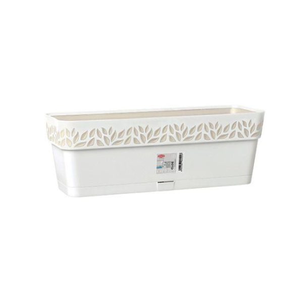 OPERA FLOWER BOX WHITE 50CM