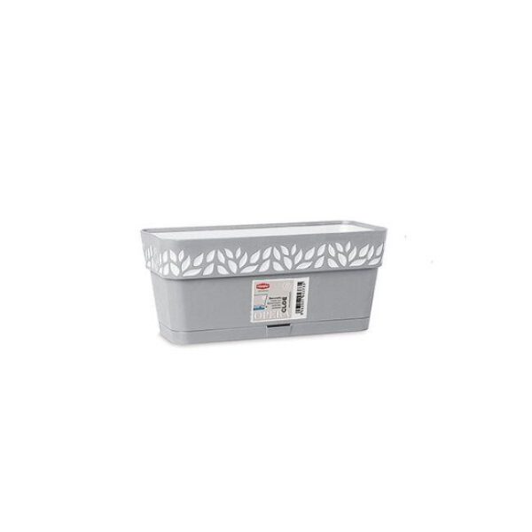 OPREA FLOWER BOX LIGHT GREY 30CM