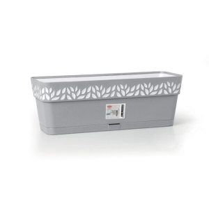 OPREA FLOWER BOX LIGHT GREY 50CM