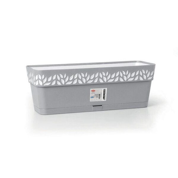 OPREA FLOWER BOX LIGHT GREY 50CM