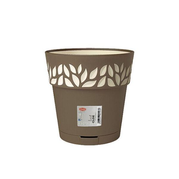 OPERA FLOWER POT LIGHT BROWN 25CM