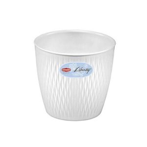 LIBERTY POT ROUND WHITE 16CM