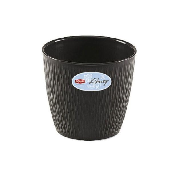 LIBERTY POT ROUND GRAPHITE 16CM