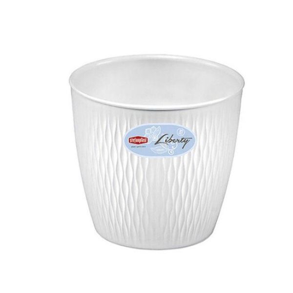 LIBERTY POT ROUND WHITE 20CM