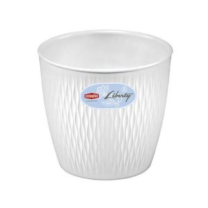 LIBERTY POT ROUND WHITE 25CM