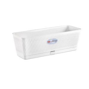 LIBERTY FLOWER BOX WHITE 50CM