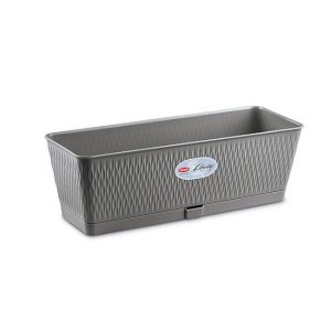LIBERTY FLOWER BOX GREY 50CM