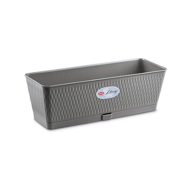 LIBERTY FLOWER BOX GREY 50CM