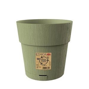 ETHICA FLOWER POT OLIVE GREEN 25CM