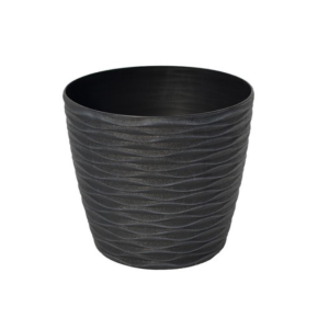 LULU WAVE PLANTER D22H20 GREY LP093-GY