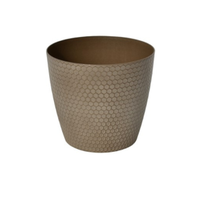 HONEYCOMB PLANTER D22H20 TAUPE LP096-TP