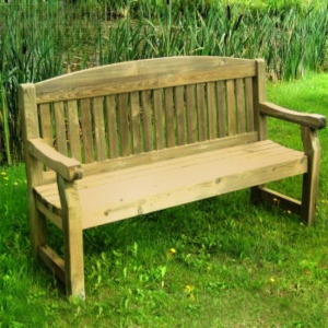 CASHEL 3 SEATER WOODEN BENCH