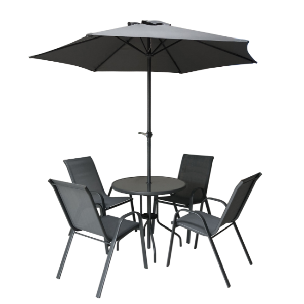 FLORENCE 4 SEATER ROUND DINING SET