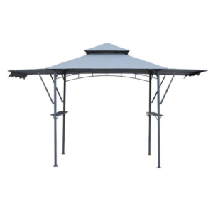 BBQ GAZEBO WITH DOUBLE EXTRA AWNING
