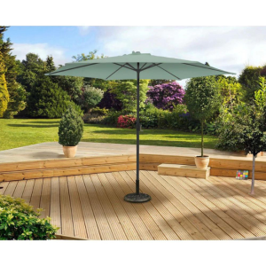 PARASOL ALUMINUM 3M CRANK & TILT MINT GREEN