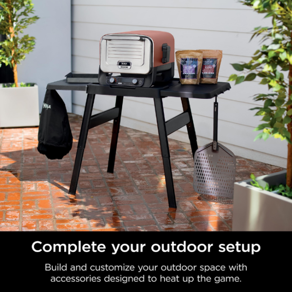 NINJA WOODFIRE ADJUSTABLE STAND & SIDE TABLE 4718J800EUUK - Image 2