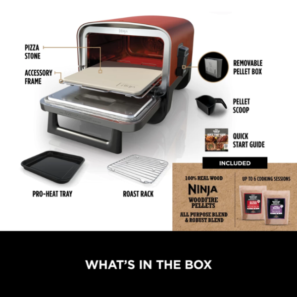 NINJA WOODFIRE ELECTRIC OUTDOOR OVEN OO101UK - Image 2