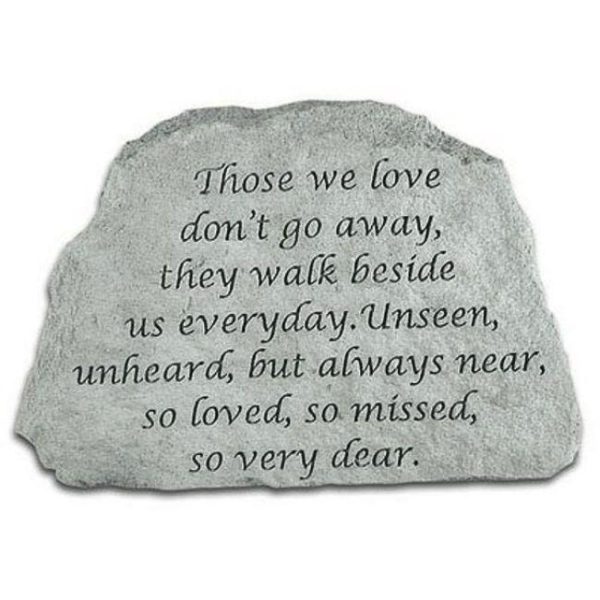 MEMORIAL RANGE ENGRAVED STONE THOSE WE LOVE...
