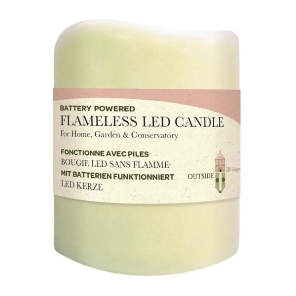 FLAMELESS LED CANDLE 7.5 X 7.5CM