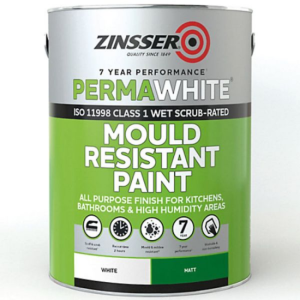 ZINSSER PERMA WHITE MOULD RESISTANT PAINT MATT 5L