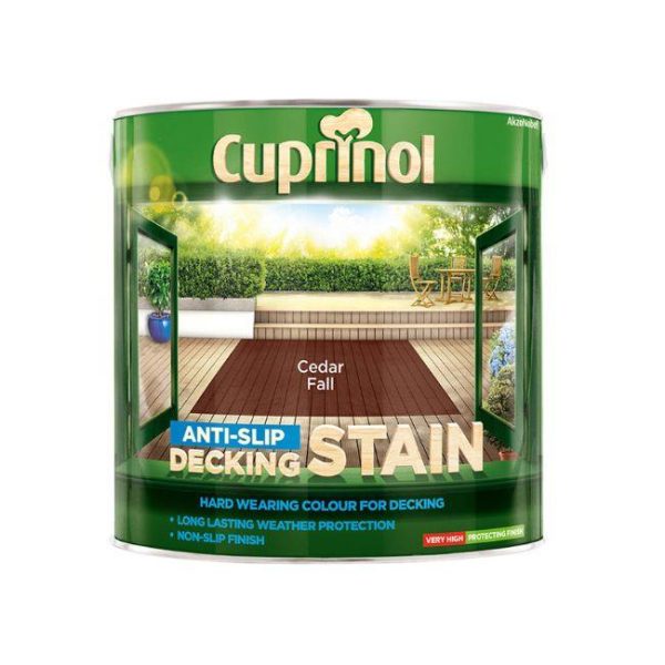 CUPRINOL ANTI-SLIP DECK STAIN CEDAR FALL 2.5LTR