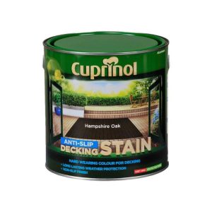 CUPRINOL ANTI-SLIP DECK STAIN HAMPSHIRE OAK 2.5LTR
