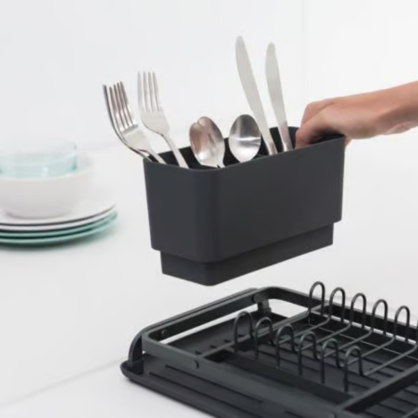 BRABANTIA COMPACT DISH DRYING RACK DARK GREY - Image 2