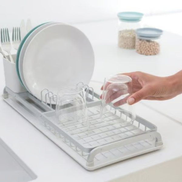 BRABANTIA COMPACT DISH DRYING RACK LIGHT GREY - Image 2