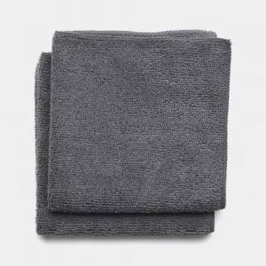 BRABANTIA MICROFIBRE CLOTH (2 PACK) - DARK GREY