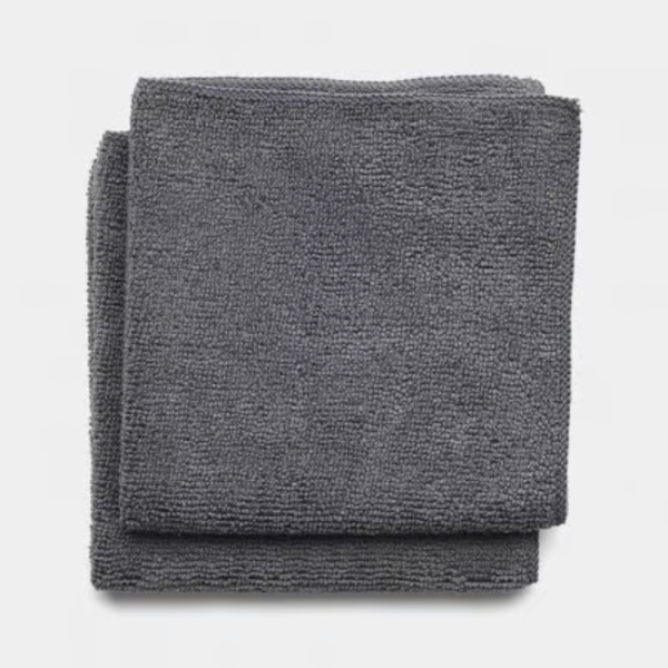 BRABANTIA MICROFIBRE CLOTH (2 PACK) - DARK GREY