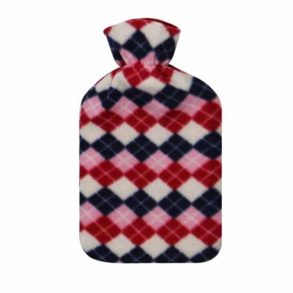 PRINTED FLEECE HOT WATER BOTTLES - ASST DESIGN - Image 2