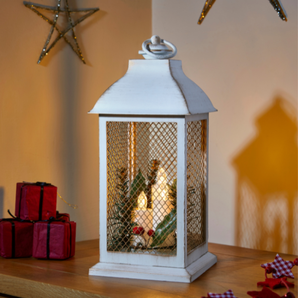YULE LANTERN CREAM & GOLD